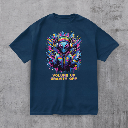 Alien DJ Volume Up Tee