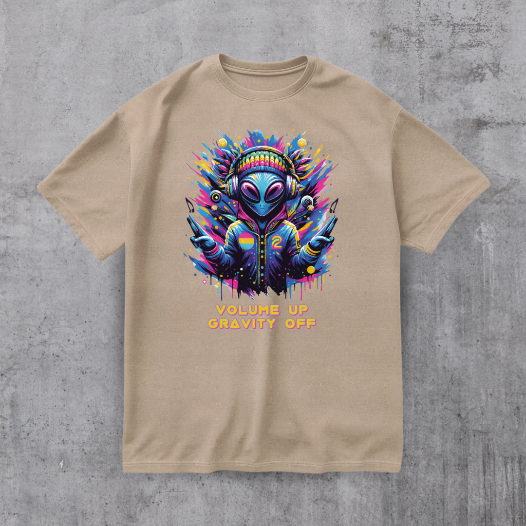 Alien DJ Volume Up Tee