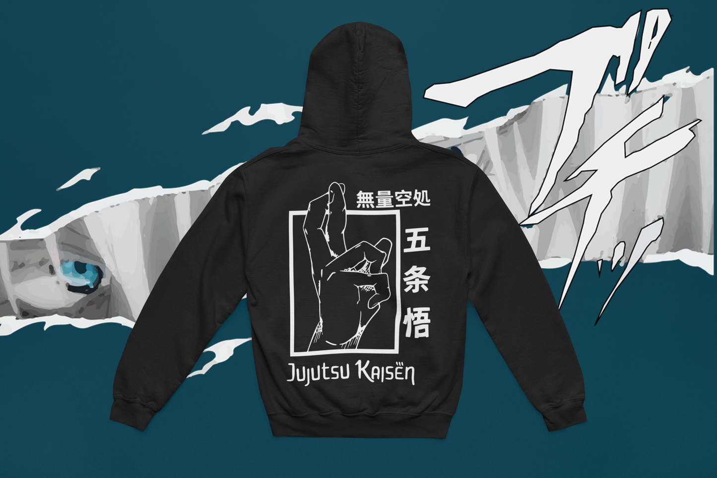 GOJO SATORU BLACK HOODIE