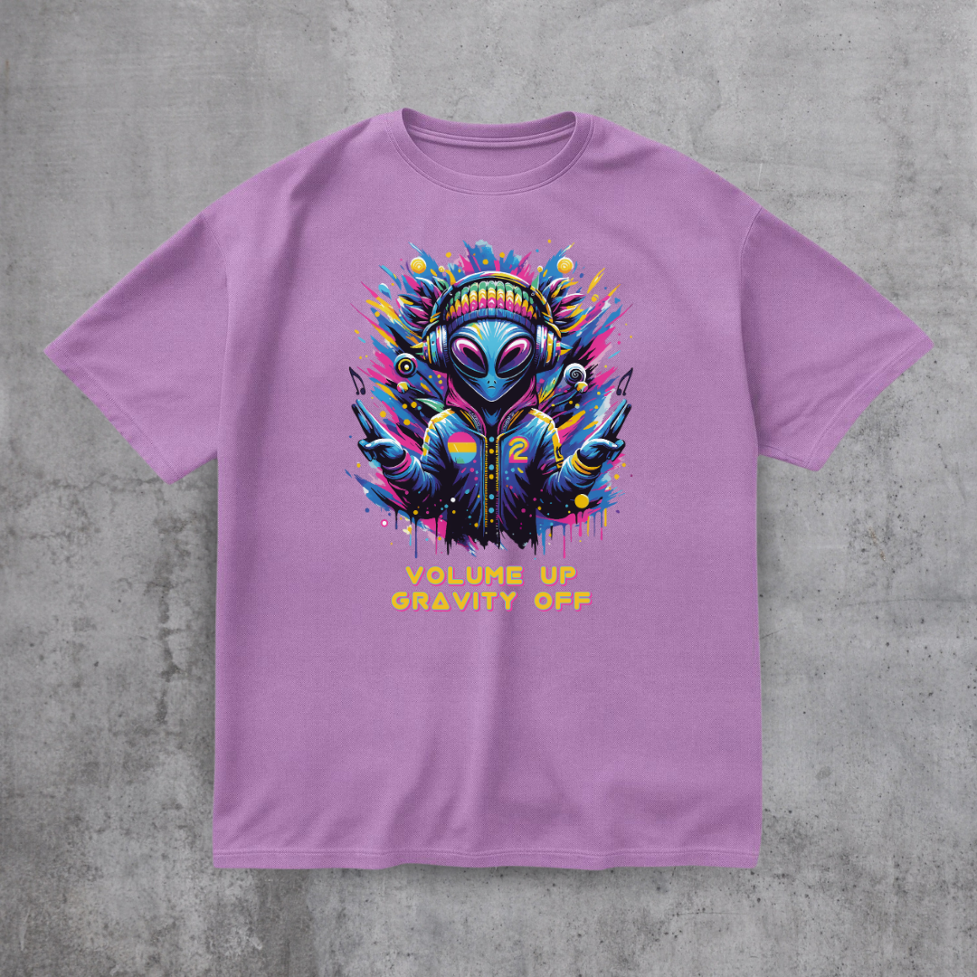 Alien DJ Volume Up Tee