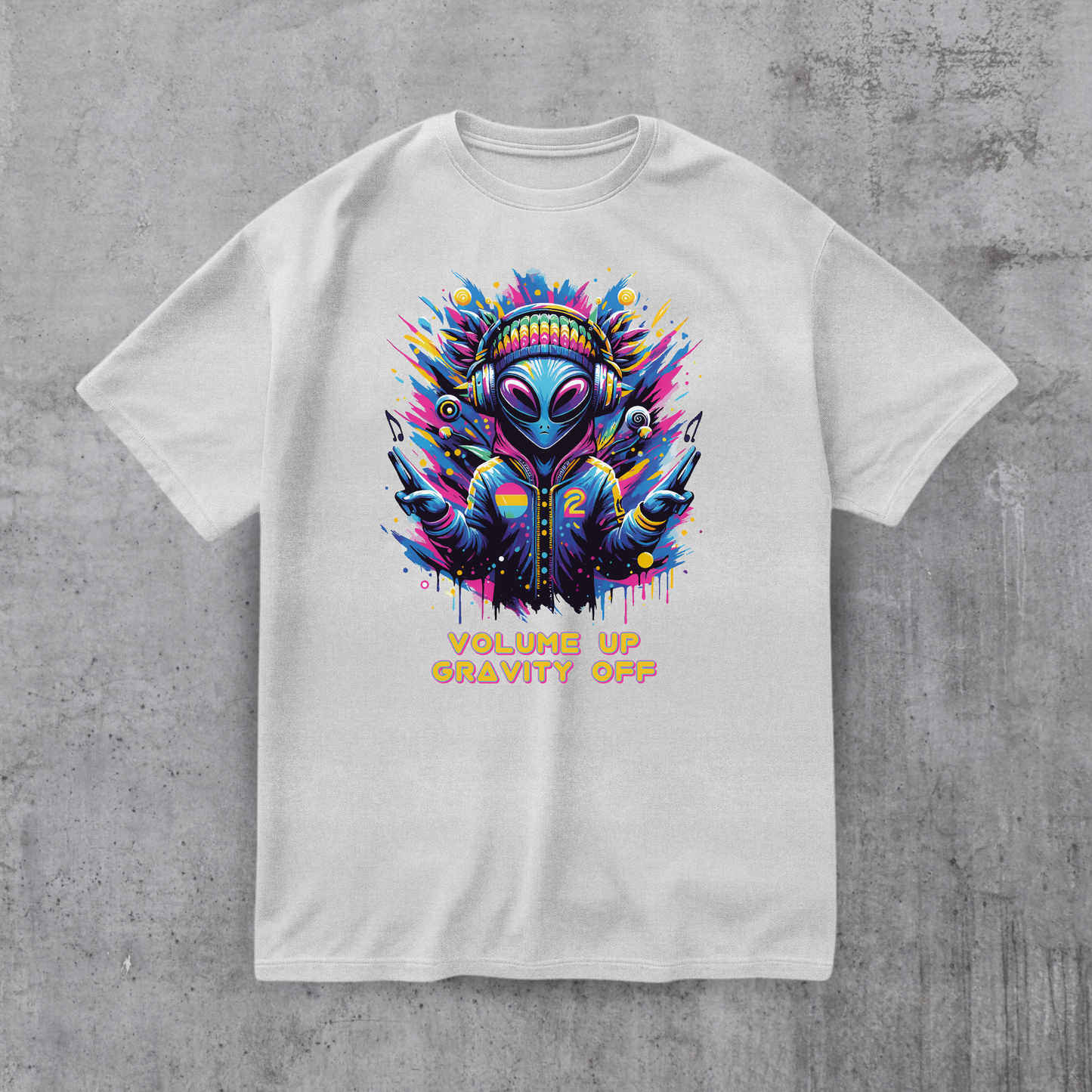 Alien DJ Volume Up Tee