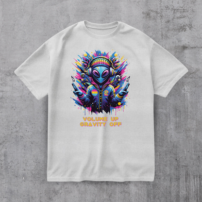 Alien DJ Volume Up Tee