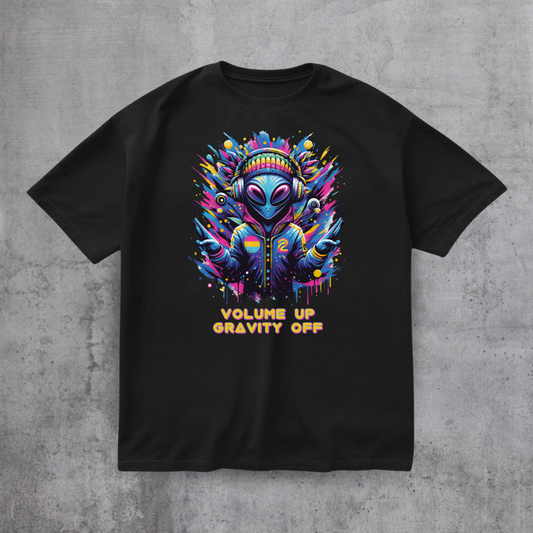 Alien DJ Volume Up Tee