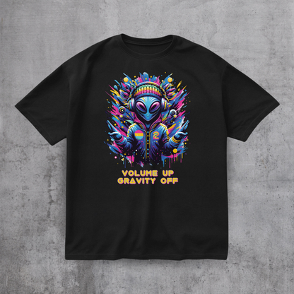 Alien DJ Volume Up Tee