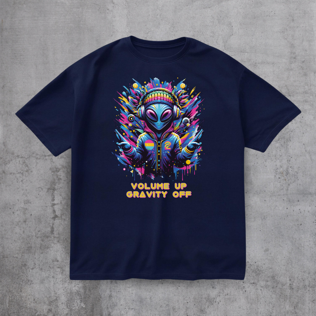 Alien DJ Volume Up Tee