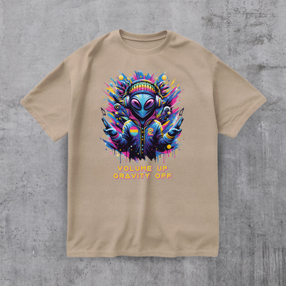 Alien DJ Volume Up Tee