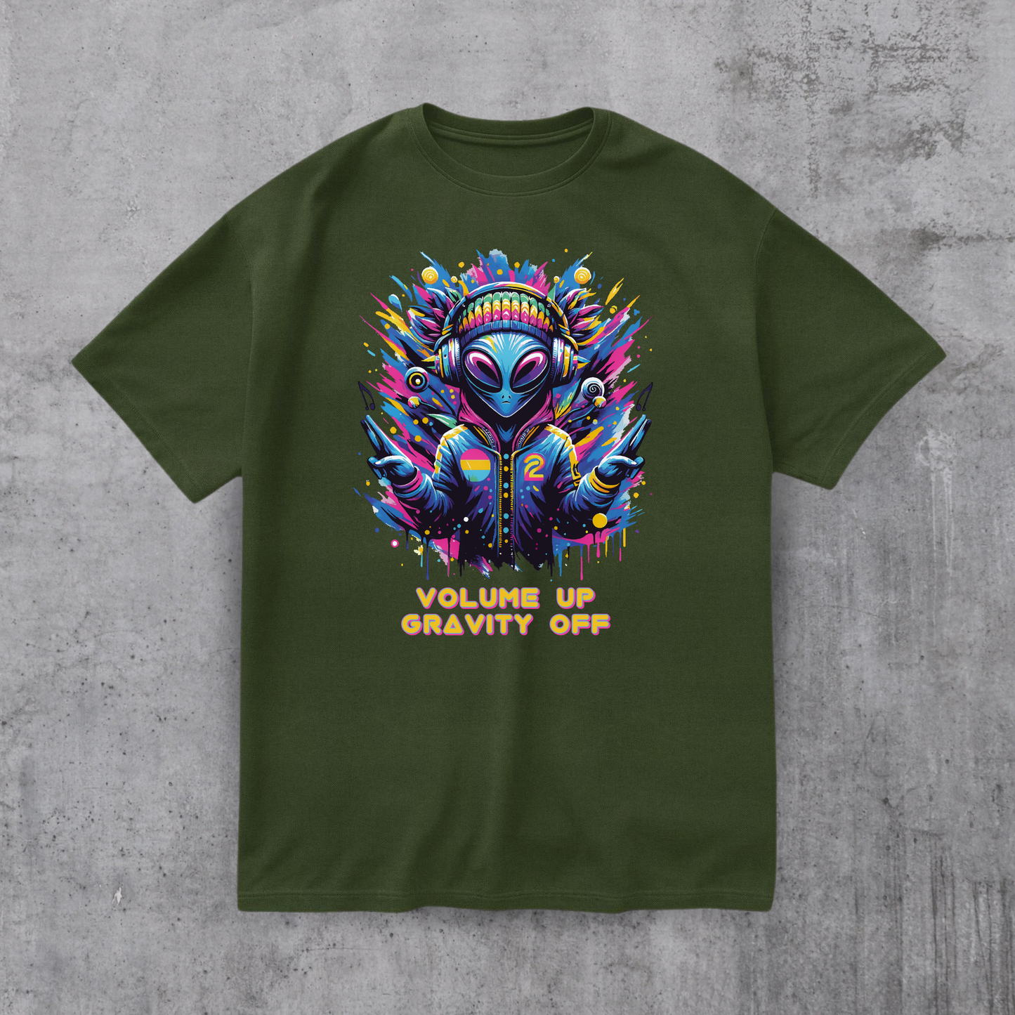 Alien DJ Volume Up Tee