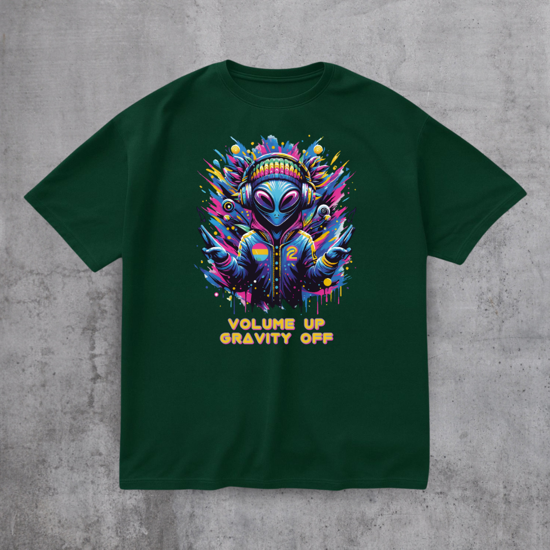 Alien DJ Volume Up Tee