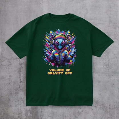 Alien DJ Volume Up Tee