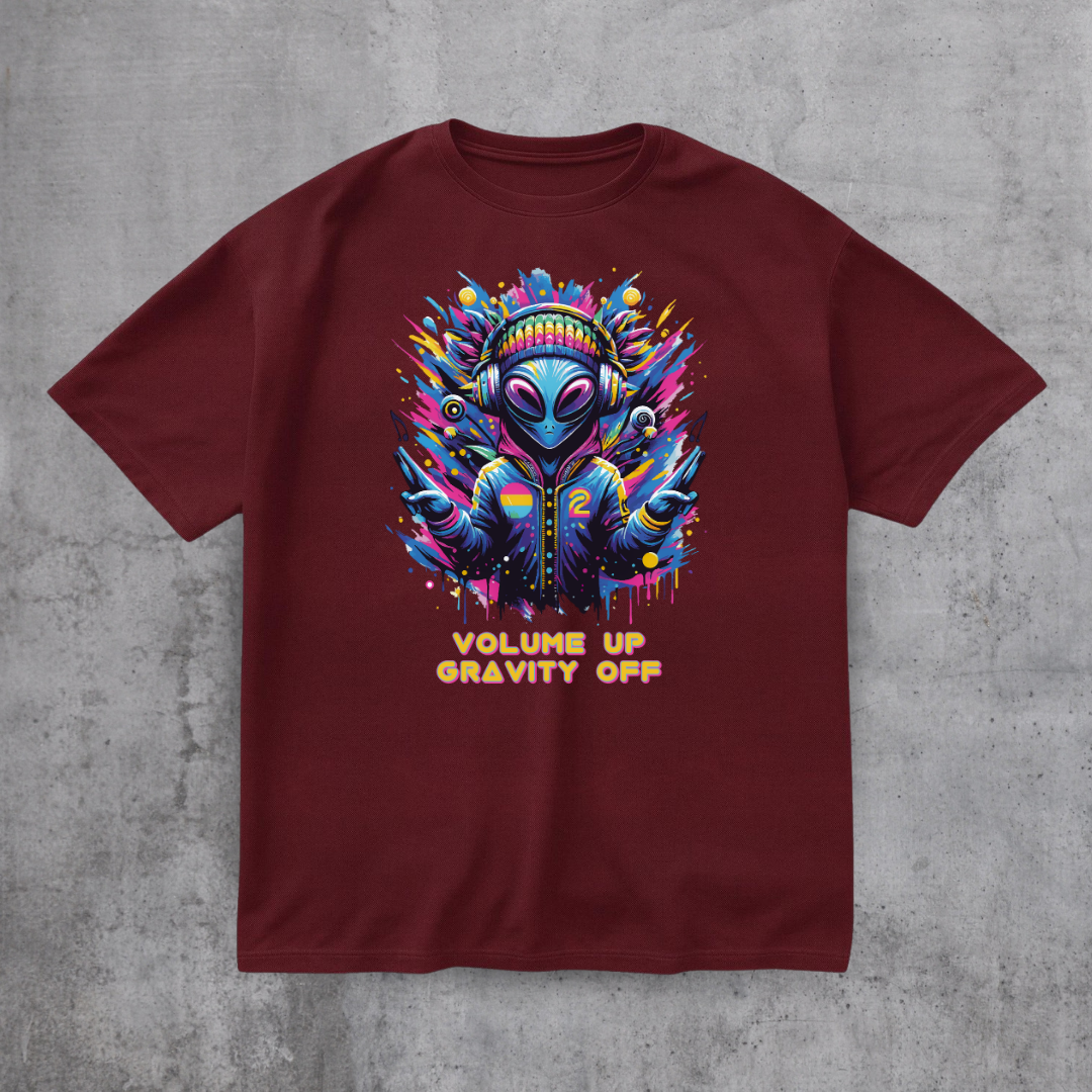 Alien DJ Volume Up Tee