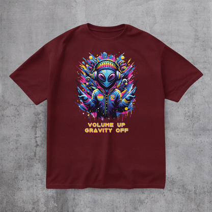 Alien DJ Volume Up Tee