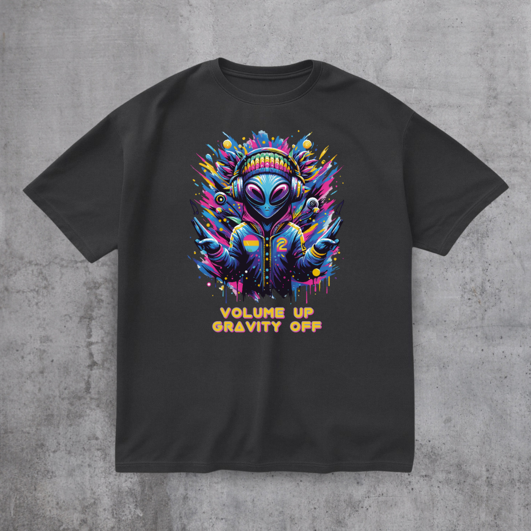 Alien DJ Volume Up Tee