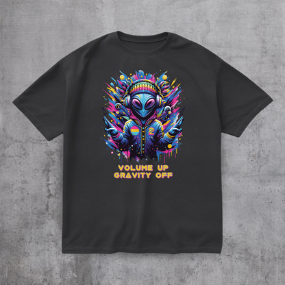 Alien DJ Volume Up Tee